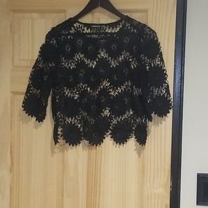 See thru crop top